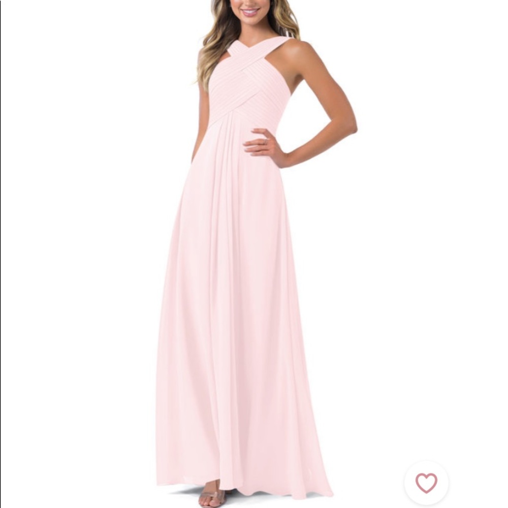 Azazie Kaleigh Bridesmaid Dress in Blushing Pink